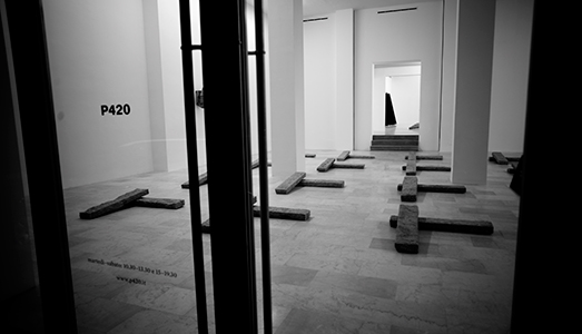 Fino al 14.I.2017 | Richard Nonas, River Run | Galleria P420, Bologna