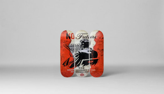 Un giro in skate con Ai Weiwei e Shepard Fairey. Insieme per i primi 100 giorni dell’era Trump