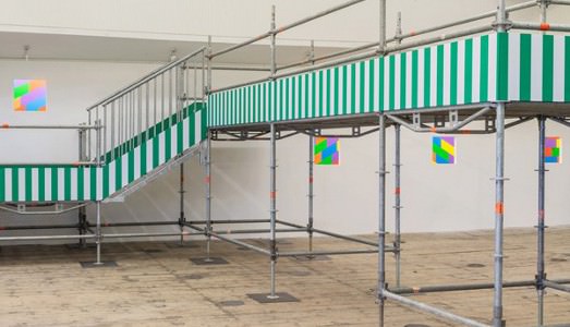 Fino all’11.IV.2015 | Daniel Buren. Una cosa tira l’altra, lavori in situ e situati, 1965-2015 | Galleria Continua, San Gimignano