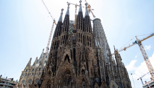 Lavori in corso alla Sagrada Familia