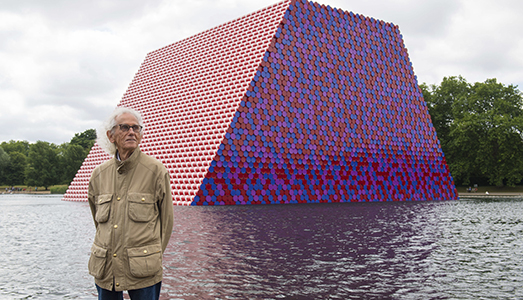 Christo è arrivato a Londra |