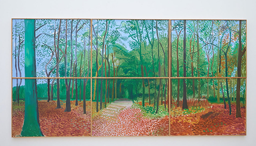 Un grande Hockney in asta