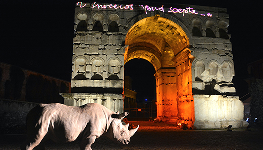 Alda Fendi e il suo “Rhinoceros”