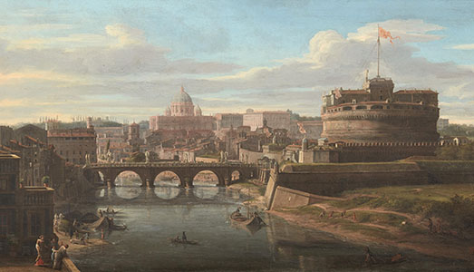 La Roma di Vanvitelli all’asta