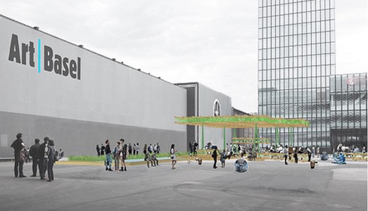 Rirkrit Tiravanija, Nikolaus Hirsch, Michel Müller e Antto Melasniemi, joint venture in piazza per Art Basel. Con un “ristoro” tutto green
