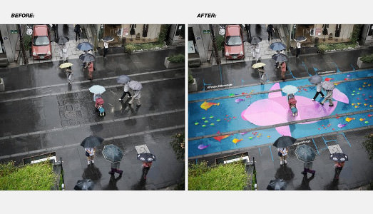 Pioggia no. Balena sì! |