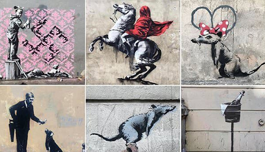 Banksy per i migranti. A Parigi