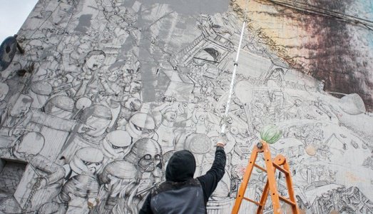 Blu fa piazza pulita. Il writer cancella tutte le sue opere a Bologna, in segno di protesta contro la mostra sulla street art di Palazzo Pepoli Blu fa piazza pulita. Il writer cancella tutte le sue opere a Bologna, in segno di protesta contro la mostra sulla street art di Palazzo Pepoli