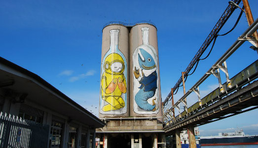 Al Porto di Ancona, i silos di Blu ed Ericailcane saranno abbattuti. Ma è un arrivederci