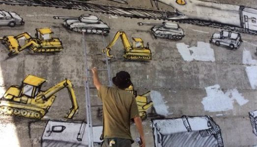 Blu indagato dalla Procura di Torino per imbrattamento No Tav