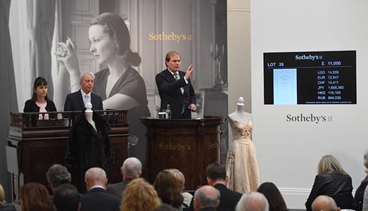 Il successo di Audrey all’asta