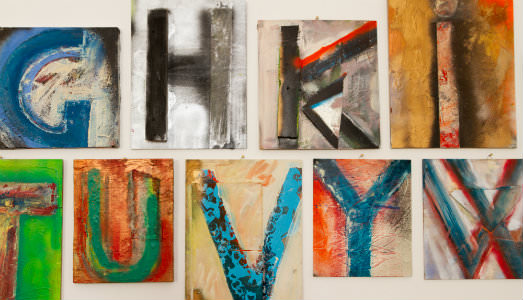 Le forme delle lettere. Da Corraini, la doppia personale di Andrea Anastasio e Giosetta Fioroni