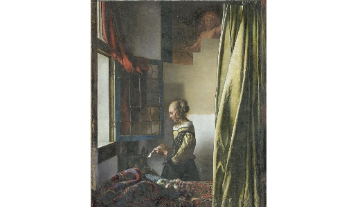 La Donna che legge alla finestra non è da sola. Sul dipinto di Jan Vermeer compare un Cupido La Donna che legge alla finestra non è da sola. Sul dipinto di Jan Vermeer compare un Cupido