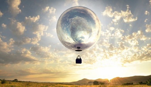 La mongolfiera specchiata di Doug Aitken