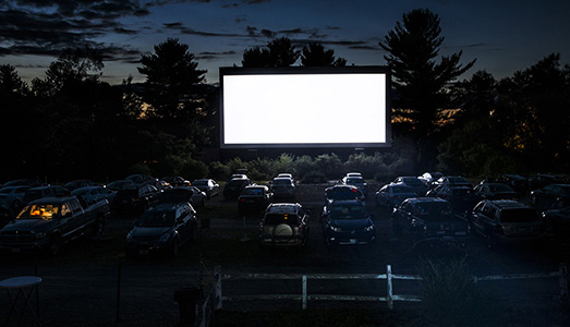 Quello che rimane dei vecchi drive-in americani