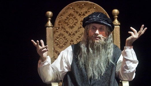 Un genio in 70 minuti. Al Museo Diocesano di Napoli, Massimiliano Finazzer Flory e Gianni Quilico conducono un’intervista impossibile al grande Leonardo Un genio in 70 minuti. Al Museo Diocesano di Napoli, Massimiliano Finazzer Flory e Gianni Quilico conducono un’intervista impossibile al grande Leonardo