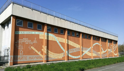 Un wallpainting da ascoltare.Fondazione Spinola Banna per il Primo Liceo Artistico di Torino