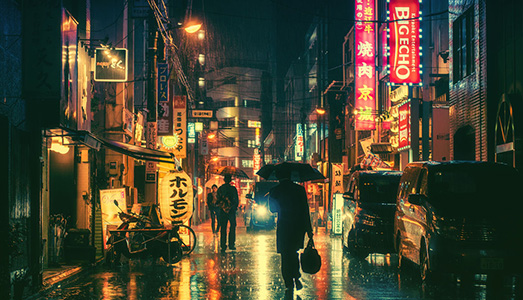 Le luci di Tokyo nelle foto di Mashashi Wakui