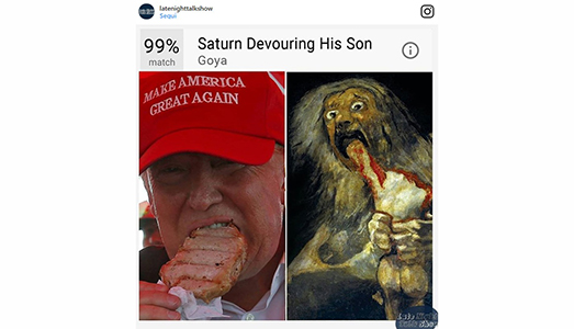 Un selfie per scoprire quale opera ti somiglia