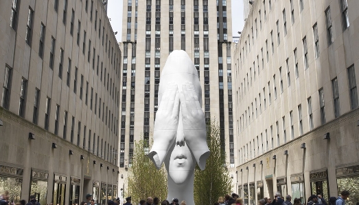 Jaume Plensa al Rockfeller Center di NY