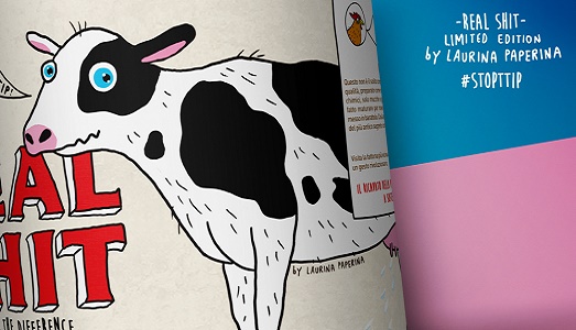 Merda d’artista, la vendetta? Più o meno: Laurina Paperina realizza 500 barattoli di letame in edizione limitata per l’azienda Real Shit. Per finanziare la campagna contro l’accordo commerciale TTIP