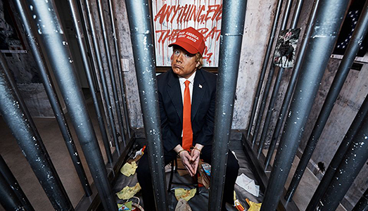 Trump in cella,  | nel suo albergo