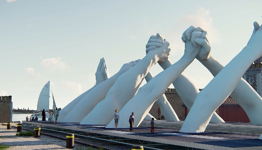 Le mani giganti di Lorenzo Quinn tornano a Venezia