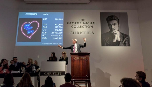 Il successo di George Michael all’asta