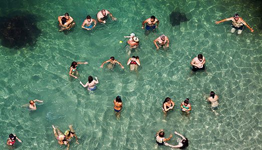 Le spiagge affollate di Martin Parr