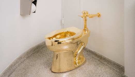 Il bagno è a destra. Lunga fila per la mostra di Maurizio Cattelan alla Blenheim Foundation