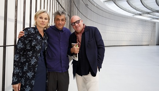 Incontri molto speciali: al MAXXI Sislej Xhafa con il regista Gianfranco Rosi, primi protagonisti degli “Incontri Clandestini” Incontri molto speciali: al MAXXI Sislej Xhafa con il regista Gianfranco Rosi, primi protagonisti degli “Incontri Clandestini”
