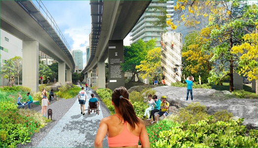 Tutti vogliono una “High Line”, ma a Miami oltre dieci chilometri di ferrovia sopraelevata diventeranno il tetto per la “Underline”