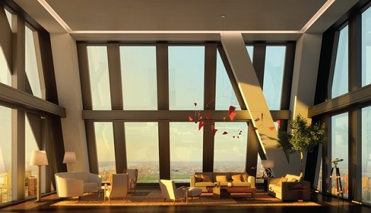 Rivelati i piani per la torre di Jean Nouvel a New York. I rendering svelano lussuosi appartamenti da milioni di dollari e, ai piani bassi, le gallerie del MOMA