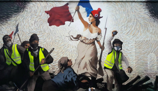Mille dollari nascosti nel murales dei Gilet Jaunes. A Parigi parte la caccia al tesoro Mille dollari nascosti nel murales dei Gilet Jaunes. A Parigi parte la caccia al tesoro
