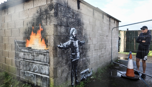 Il murales di Banksy di Port Talbot sarà trasferito in un museo