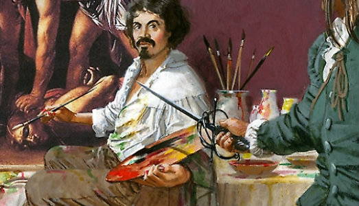 Noir Caravaggio. In attesa della mostra a Palazzo Reale, un fumetto ne racconta gli ultimi anni