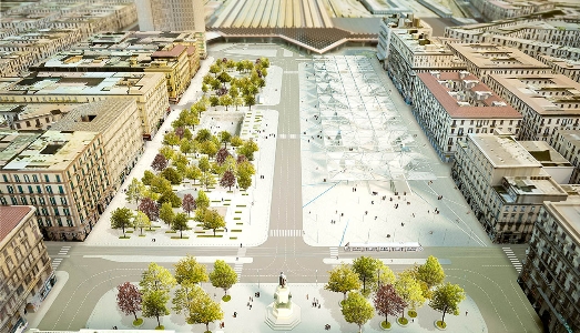 Chiudono i cantieri a Piazza Garibaldi. La svolta green di Napoli avrà la firma di Perrault?