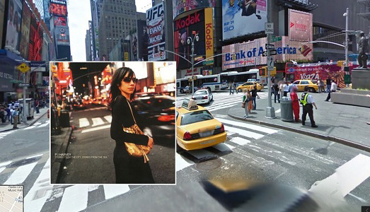 Le copertine dei dischi su Google Street View