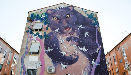 SanBa, ovvero come far rinascere un quartiere nel segno della street. Oggi la giornata conclusiva, con l’universo colorato di Hitnes