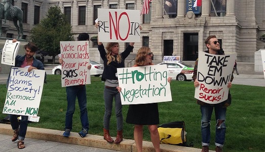 Happening contro Renoir. Il pittore Impressionista “scatena” un gruppo di fanatici davanti al Museum of Fine Arts di Boston