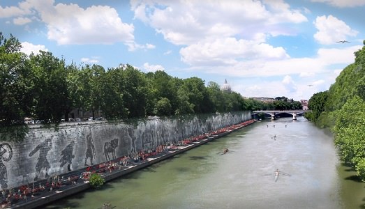 Triumphs and Laments: stavolta per Kentridge sono finalmente trionfi! Ovvero: Roma per questa volta si sveglia in tempo e riesce a portare a casa una straordinaria opera site specific