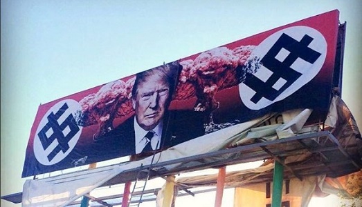 Trump con la svastica? Minacce di morte all’artista! Un’altra storia a stelle e strisce sul rapporto tra arte e sostenitori del Presidente