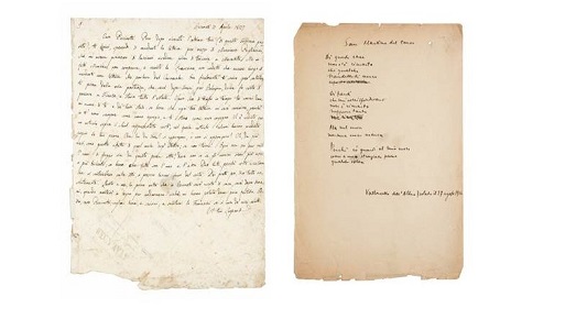 Il MIbact ha acquistato alcuni scritti di Giuseppe Ungaretti e tre lettere di Leopardi