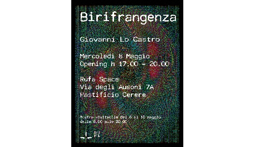 Per Solo Exhibition, RUFA presenta l’opera di Giovanni Lo Castro Per Solo Exhibition, RUFA presenta l’opera di Giovanni Lo Castro