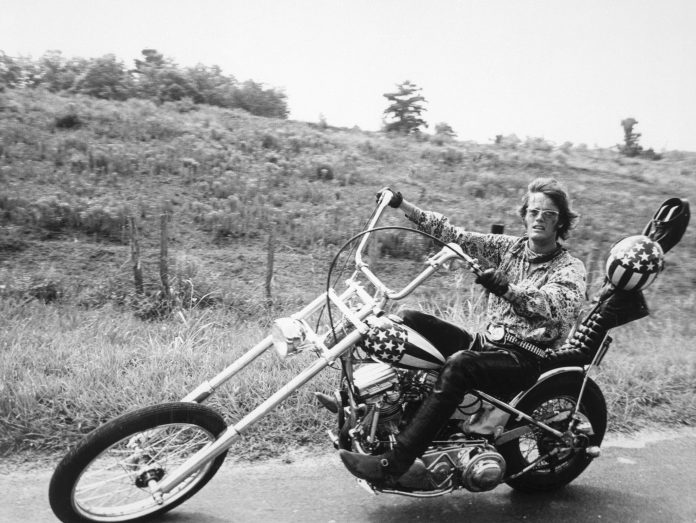 Peter Fonda in Easy Rider Peter Fonda, morto ieri, in Easy Rider