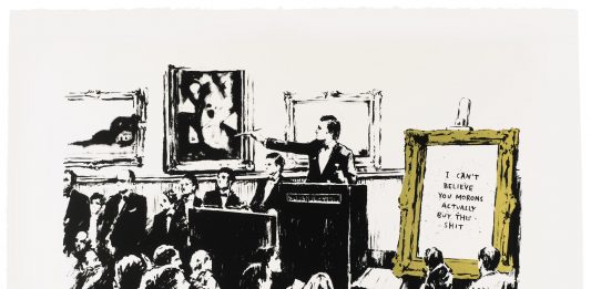 Il mercato dell’arte si divide su Banksy. Con una doppia asta Un'opera di Banksy all'asta