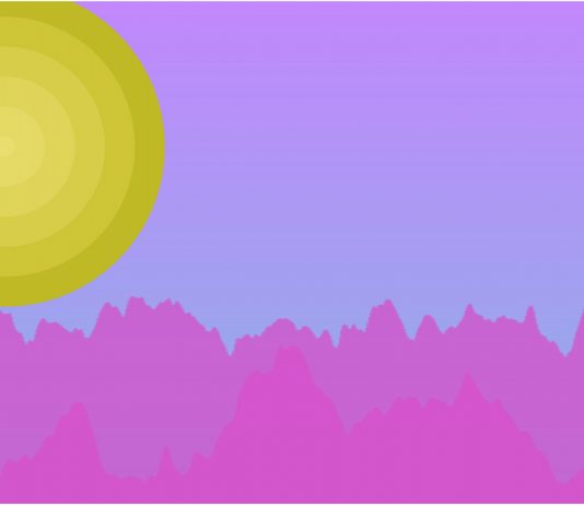 Con musicScapes puoi trasformare la musica di Spotify in paesaggi Un paesaggio generato da musicScapes, dalla musica ascoltata su Spotify