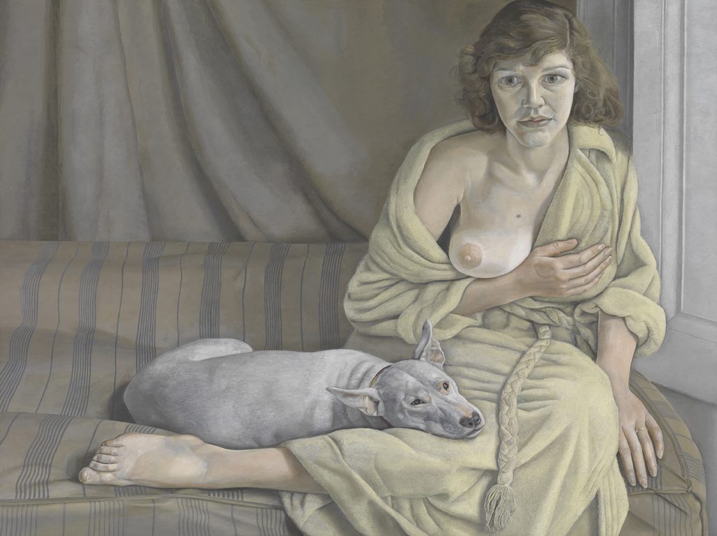 Freud Girl with a White Dog