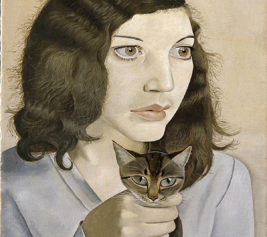 Lucian Freud, "Girl with a Kitten", 1947. Lucian Freud Archive: Bridgeman Images. © Tate