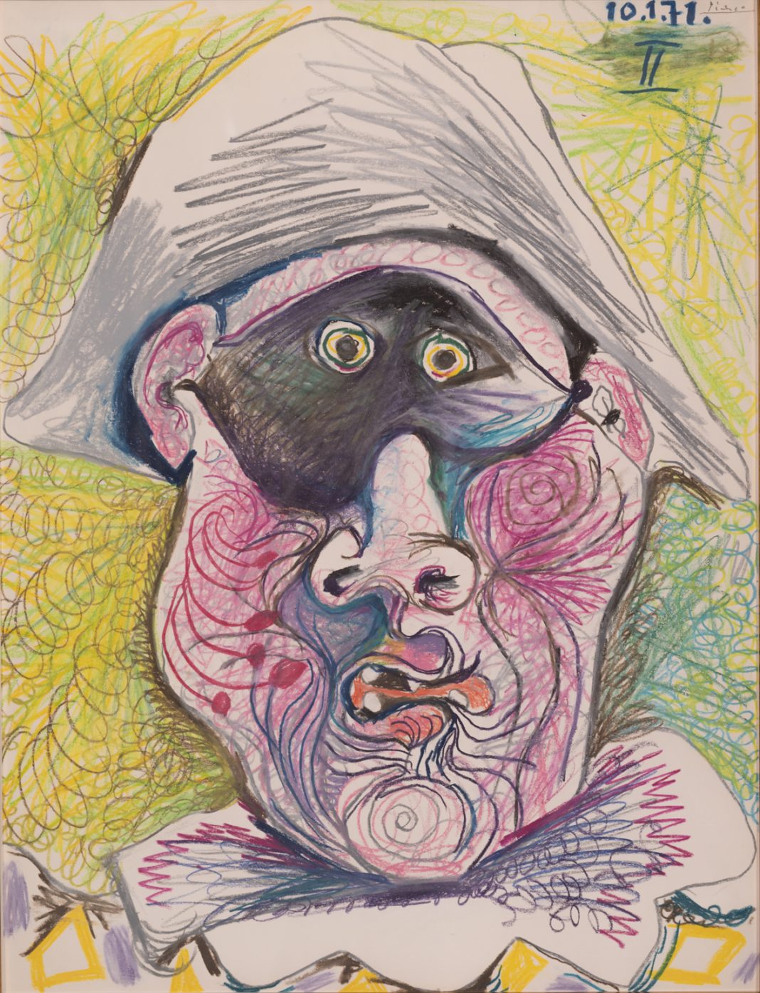 Dagli impressionisti a Picasso. Capolavori della Johannesburg Art Galleryhttps://www.exibart.com/repository/media/2019/09/Pablo-Picasso-Testa-di-Arlecchino-II-1971-matita-e-pastello-su-carta.-1068x1395.jpg